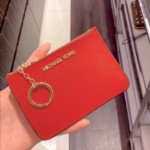 Michael Kors jet set small zip coin purse